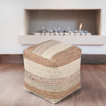 Load image into Gallery viewer, ALSOP POUF - JUTE/ WOOL

