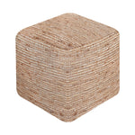 Load image into Gallery viewer, BOLSOVER POUF - JUTE/ WOOL POLYESTER BLEND
