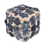 Load image into Gallery viewer, BRONCO POUF - WOOL/ DENIM
