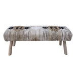 Load image into Gallery viewer, CASPIA BENCH - COTTON RAG/ JUTE/ COTTON SALVAGE
