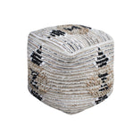Load image into Gallery viewer, CASPIA POUF - COTTON/ JUTE
