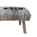 Load image into Gallery viewer, CASPIA BENCH - COTTON RAG/ JUTE/ COTTON SALVAGE
