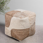 Load image into Gallery viewer, COLUSA POUF - JUTE/ WOOL/ COTTON SALVAGE
