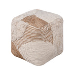 Load image into Gallery viewer, DINSMORE POUF - JUTE/ WOOL/ COTTON SALVAGE
