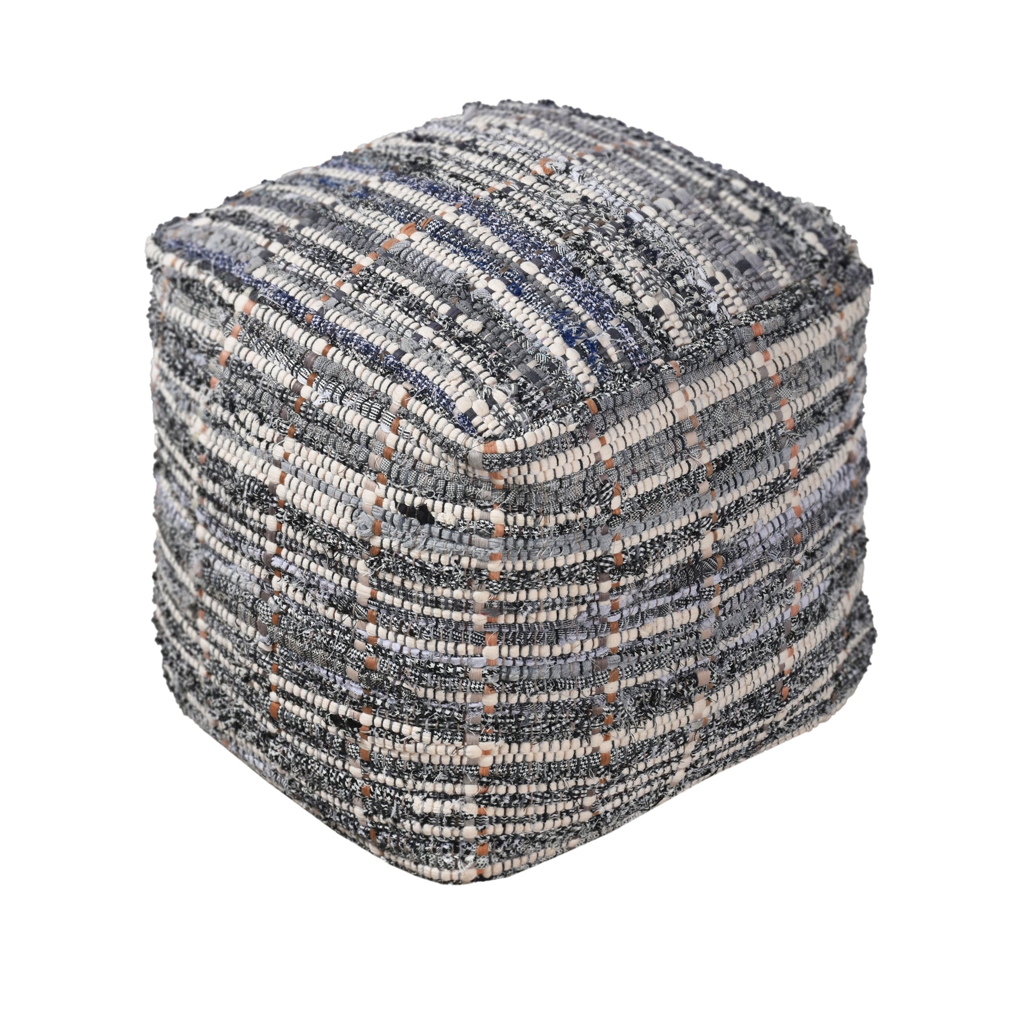 KHERSON POUF - COTTON/ RECYCLED FABRIC