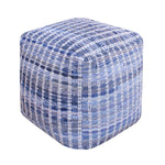 Load image into Gallery viewer, LEHOVO POUF - DENIM/ WOOL
