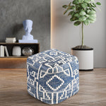 Load image into Gallery viewer, LIVIGNO POUF - DENIM/ WOOL
