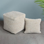 Load image into Gallery viewer, MANOR POUF - JUTE/ WOOL
