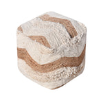Load image into Gallery viewer, OLAINE POUF - WOOL/ JUTE/ COTTON SALVAGE

