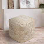 Load image into Gallery viewer, TARSIS POUF - JUTE/ COTTON
